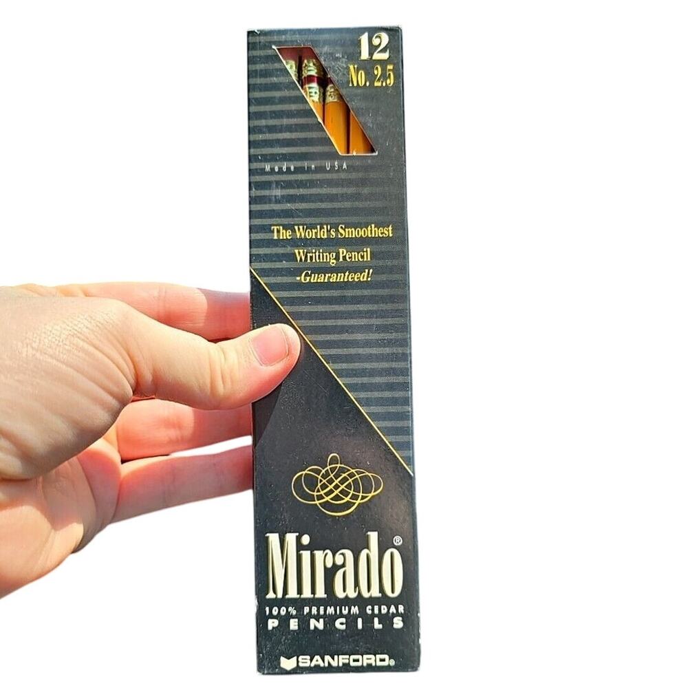 *MINT* Vintage 12 Count Mirado No. 2 1998 Pencils USA 100% Premium Cedar New